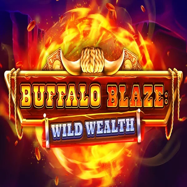Buffalo Blaze Wild Wealth slot logo by OctoPlay at Huikee Casino