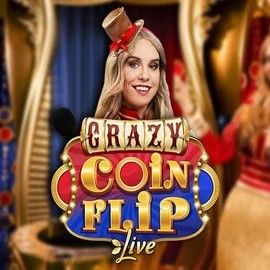Try Crazy Coin Flip slot by Evolution on huikeecasinos.com – logo image