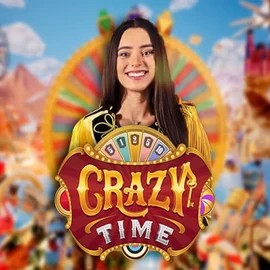 Logo of Crazy Time from Evolution at Huikee Casino