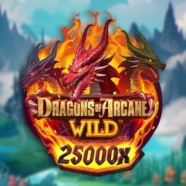 Dragons of Arcane Wild logo by Foxium at Huikee Casino