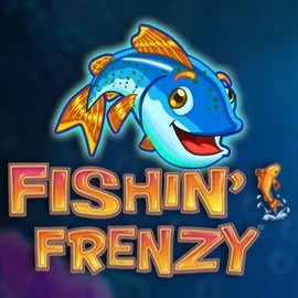Logo of Fishin Frenzy from Blueprint Gaming at Huikee Casino