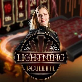 Lightning Roulette by Evolution, showcased at huikeecasinos.com – game logo