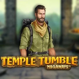Temple Tumble Megaways slot logo by Relax Gaming at Huikee CasinoTemple Tumble Megaways