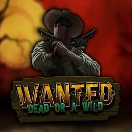 Wanted Dead or a Wild slot logo by Hacksaw Gaming at Huikee Casino